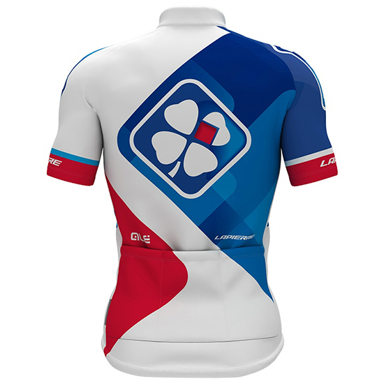 Abbigliamento FDJ 2017 Manica Corta e Pantaloncino Con Bretelle bianco - Clicca l'immagine per chiudere